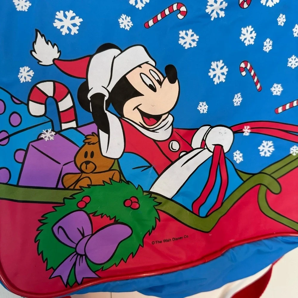 Vintage NEW Walt Disney Co Mickey Mouse Christmas Kid’s Carry On Messenger Bag